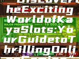 “Discover the Exciting World of Kaya Slots: Your Guide to Thrilling Online Gaming”